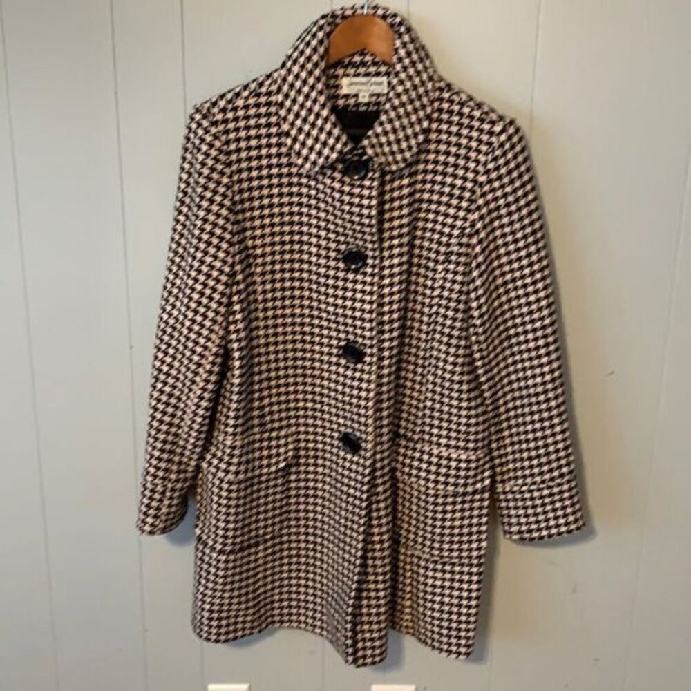 Jonathan Michael Pink & Black Houndstooth Jacket Size 10